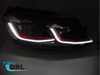 LAMPY PRZEDNIE REFLEKTORY RED LED SEQ DRL VW GOLF VII