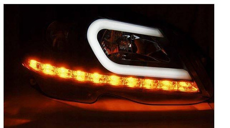 Lampy przednie Mercedes C W204 11-14 BLACK TUBE LI