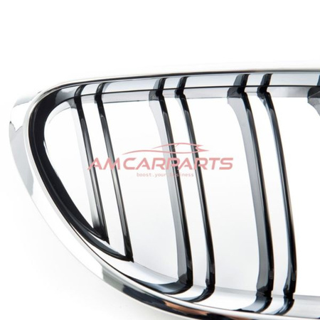 GRILL BMW 6 F13 F12 F06 11-18 M STYLE BLACK CHROME