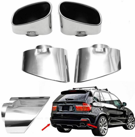 KOŃCÓWKA TŁUMIKA BMW X5 E70,  2 SZT 1 KPL