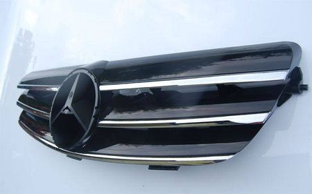 GRILL PRZEDNI MERCEDES W209 CLK 02-09 BLACK/CHROM
