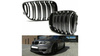 GRILL BMW E81 E87 E88 07-12 DUAL LINE GLOSS BLK