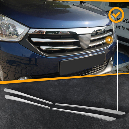 Listwy atrapy przedniej Dacia Lodgy PRE-FL 2012-2017