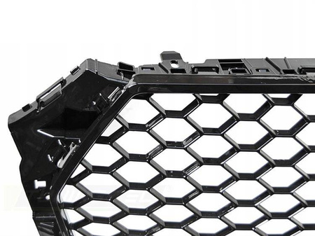 Grill atrapa AUDI A4 B9 15- MATT BLACK RS-STYLE
