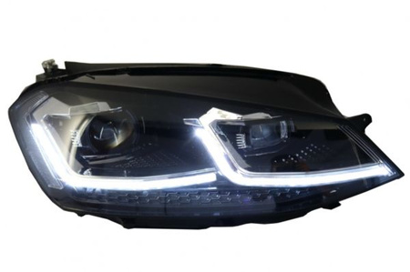 LAMPY PRZEDNIE VW GOLF 7 12-17 LOOK XENON CHROME