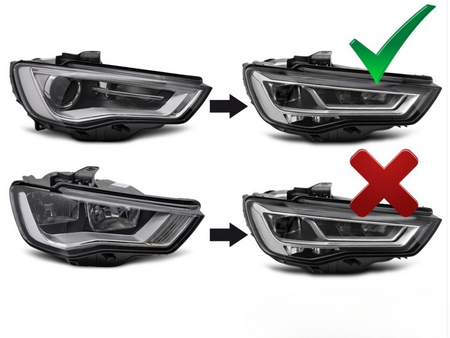 LAMPY REFLEKTORY PRZEDNIE FULL LED SEQ DRL AUDI A3 8V