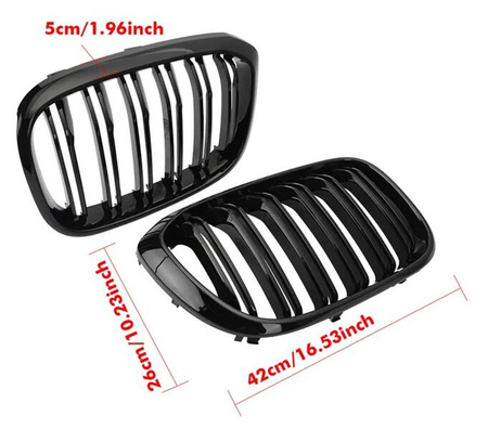 Grill BMW X3 X4 G01 G02 GLOSSY BLACK 17 - 21