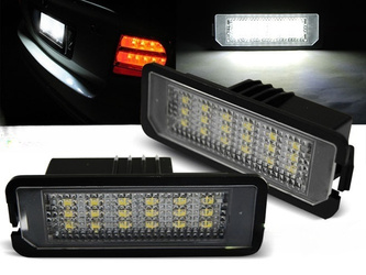 Lampki rejestracji VW Golf IV, V, VI, VII, Passat B6, Passat CC, NEW Beatle, VW Scirocco