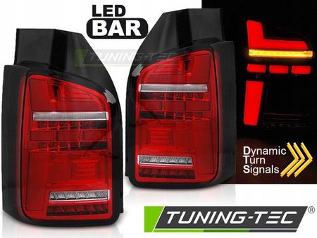 LAMPY DIODOWE RED WHITE LED BAR do VW T6 15-19