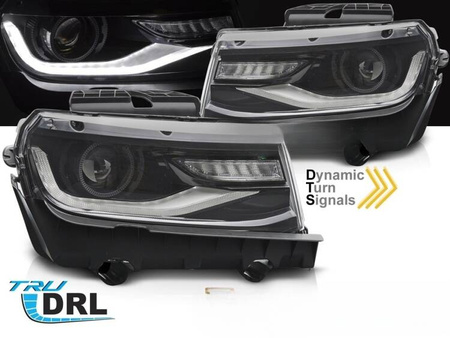 Lampy przednie do Chevrolet Camaro 13-15 BLACK LED
