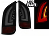Lampy tylne diodowe VW Caddy UP! / Skoda Citygo 11- SMOKE BLACK LED BAR