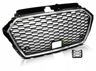 Grill Atrapa Audi A3 8v 17- RS3 Style Chrome Black
