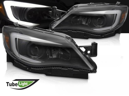 Lampy reflektory black LED do Subaru WRX 2008 - 2014