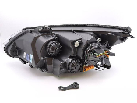 Reflektory ANGEL EYES LED 3D BLACK do BMW E60 E61 03-07