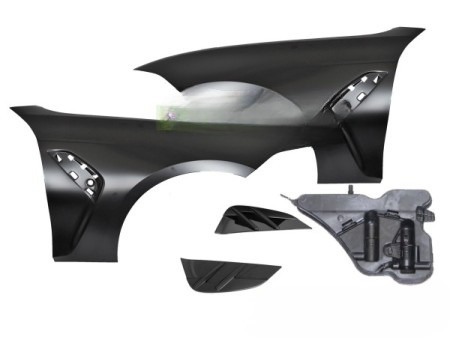 Błotniki w stylu sportowym z bocznym wlotem powietrza – czarne, BMW G20/G21 (2019–2022)