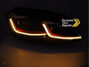 LAMPY PRZEDNIE REFLEKTORY RED LED SEQ DRL VW GOLF VII