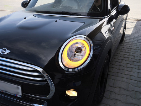 Lampy Reflektory TUBE LIGHT Chrome LED DRL do MINI Cooper F55 / F56 / F57 2014–2017