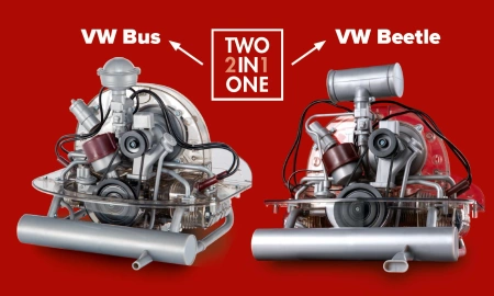 Porsche 911 BOXERMOTOR - model silnika do składania