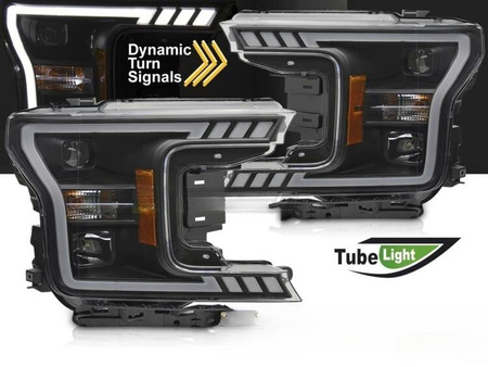 Lampy reflektory black LED do Ford F150 MK13 17-20