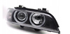 Lampy xenon d2s ringi black do BMW E39 lci 00-03
