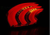 Lampy diodowe Peugeot 208 12-15 red white led bar