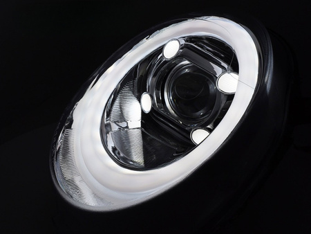 Lampy Reflektory TUBE LIGHT Chrome LED DRL do MINI Cooper F55 / F56 / F57 2014–2017