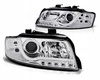 Lampy reflektory Audi A4 B6 00-04 led tube chrome
