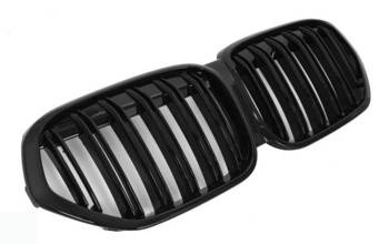 GRILL BMW X1 F48 LCI 19- DOUBLE GLOSSY BLACK