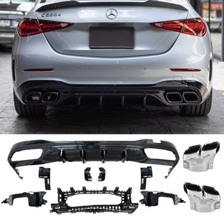 DYFUZOR MERCEDES W206 S206 LOOK C63 AMG CHROME