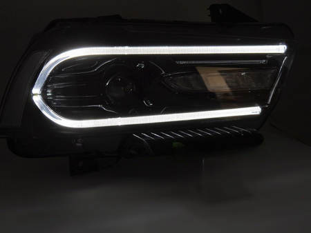 Lampy reflektory black LED do Dodge Charger LX II