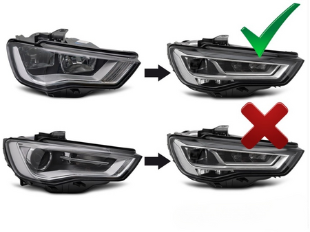 LAMPY REFLEKTORY PRZEDNIE FULL LED SEQ DRL AUDI A3 8V