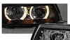 Reflektory lampy przednie Seat Leon Ringi Black