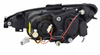 Reflektory przednie Peugeot 206 BLACK RINGI