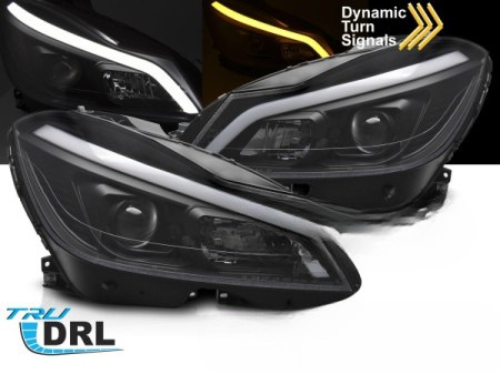 Reflektkory lampy przednie led Mercedes c-klasa w204 dynamiczny kierunkowskaz