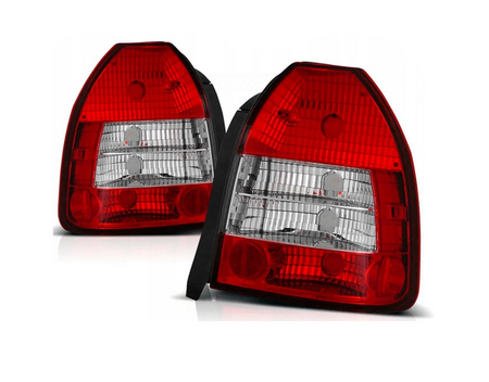 Lampy Tylne Honda Civic 96-01 3d Clear Red White