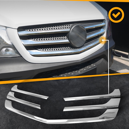 Listwy atrapy przedniej Mercedes-Benz Sprinter FL 2013-2018