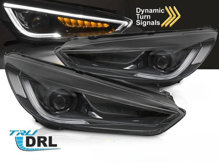 Lampy przednie do Ford Focus MK3 14-18 black LED