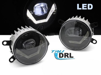 Halogeny LED z światłami do jazdy dziennej Citroen Dacia Ford Opel Renault Peugeot Suzuki Porsche