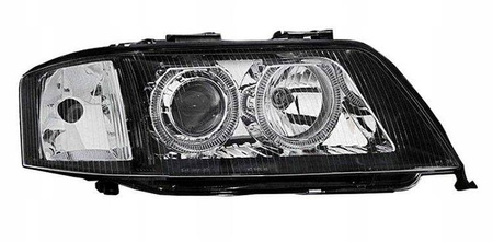 Lampy przednie reflektory Audi A6 C5 BLACK SOCZEWK