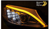 Lampy reflektory chrome led do Mercedes w205 14-18