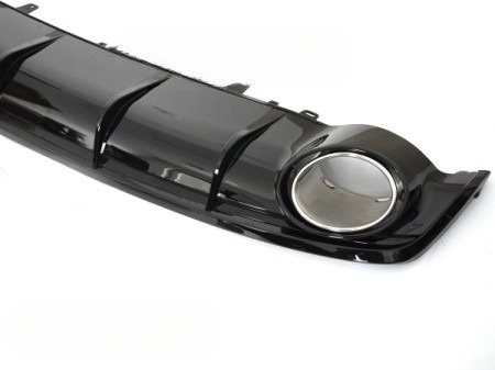 Dyfuzor Zderzaka Tył Audi A7 C7 (2014-2018) – Sport Style Czarny Połysk