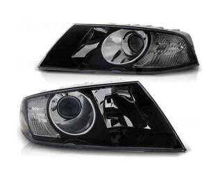 Lampy przednie Skoda Octavia 2 II Soczewki black D