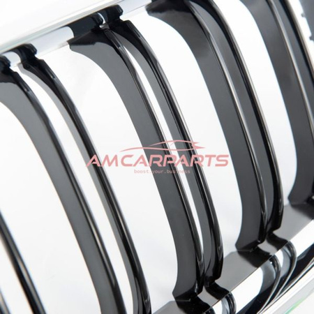 GRILL BMW 6 F13 F12 F06 11-18 M STYLE BLACK CHROME