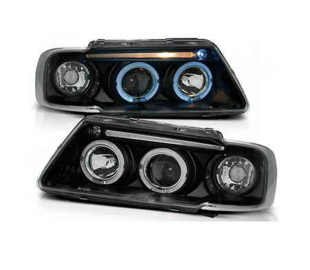 Reflektory Audi A3 96-00 Soczewki Ringi Black