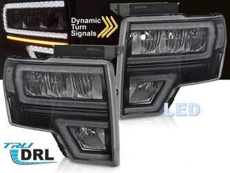 Lampy przednie do Ford F150 MK12 08-14 black LED