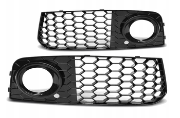 Grill ramki halogenów czarny Audi A4 B8 RS-STYLE