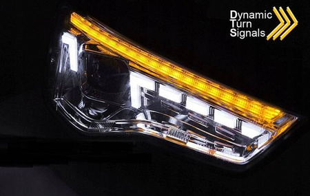 Lampy reflektory Audi A5 11-16 xenon LED chrome