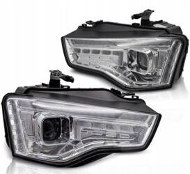 Lampy reflektory Audi A5 11-16 xenon LED chrome