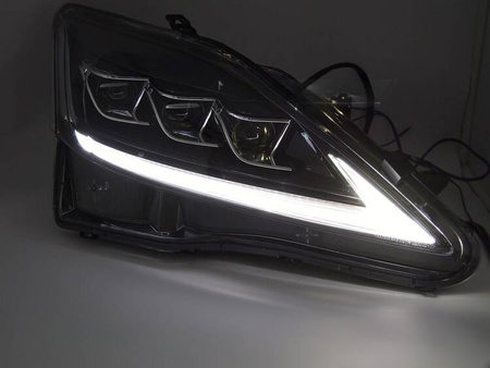Lampy przednie do Lexus IS 06-13 black full LED