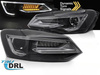 Lampy przednie LED do VW POLO V 9-17 black